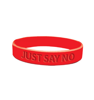 Just Say No Silicone Wristband